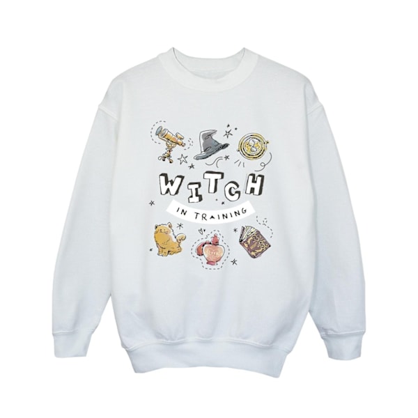 Harry Potter T-shirt för flickor, häxa under utbildning, 7-8 år, vit White 7-8 Years