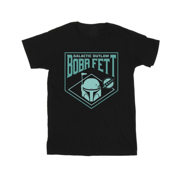 Star Wars Boys The Book of Boba Fett Galactic Helm Chest T-Shir Black 5-6 Years