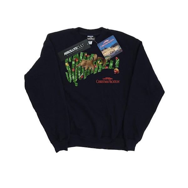 National Lampoon's Christmas Vacation Boys Squirrel Tree Sweats Navy Blue 9-11 Years