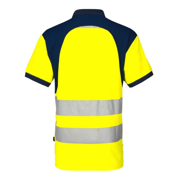 Projob Herr Hi-Vis Pique Polo Shirt XS Gul/Navy Yellow/Navy XS