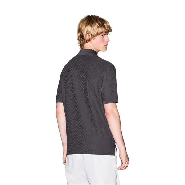 Armani Exchange Herrar Texturerad Regular Pikétröja M Grå Grey M