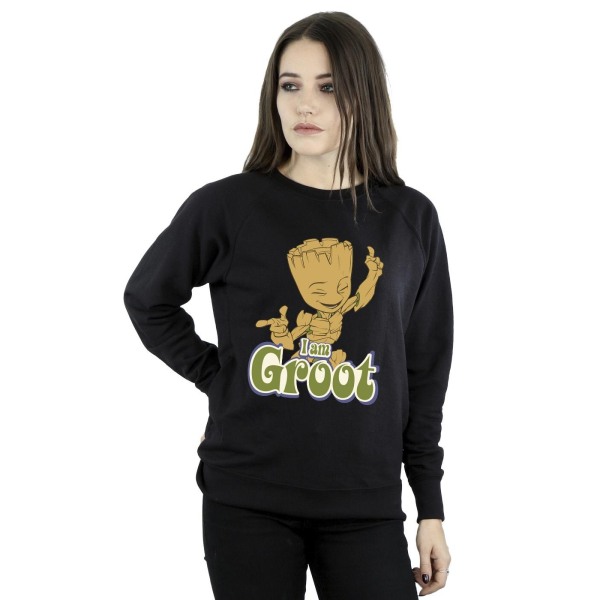 Guardians Of The Galaxy Dam/Ladies Groot Dancing Sweatshirt Black M