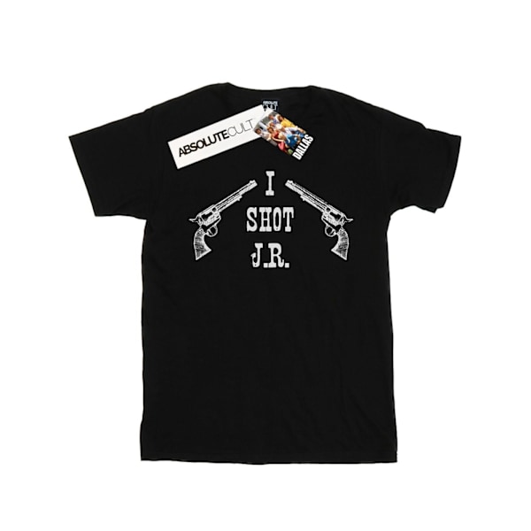 Dallas Dam/Kvinnor Jag Sköt J.R. Bomull Pojkvän T-Shirt 4XL B Black 4XL