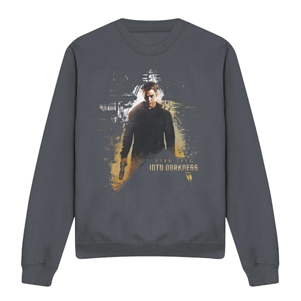Star Trek: Into Darkness Unisex Vuxen Dark Hero Sweatshirt L Ch Charcoal L