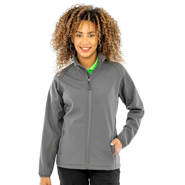 Result Genuine Recycled Dam/Dam Printbar Softshelljacka Workguard Grey L