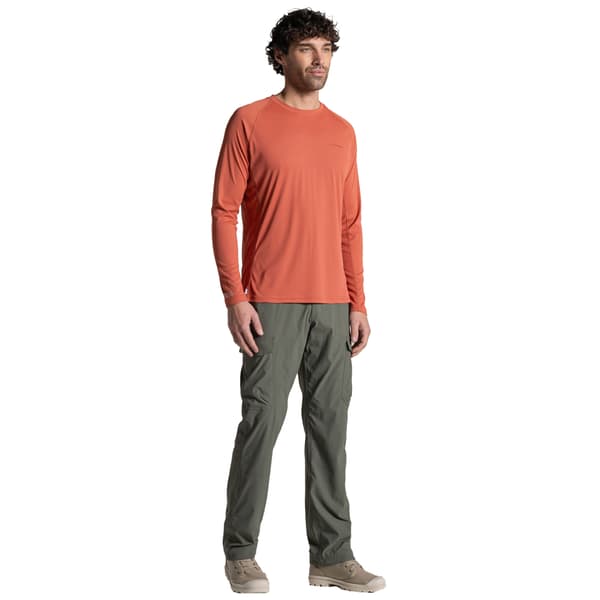 Craghoppers Herr SolarShield+ Nosilife Långärmad T-shirt M D Dark Sahara M