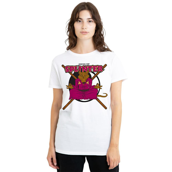 Teenage Mutant Ninja Turtles Unisex Vuxen Radikal Råtta Splinter White XXL
