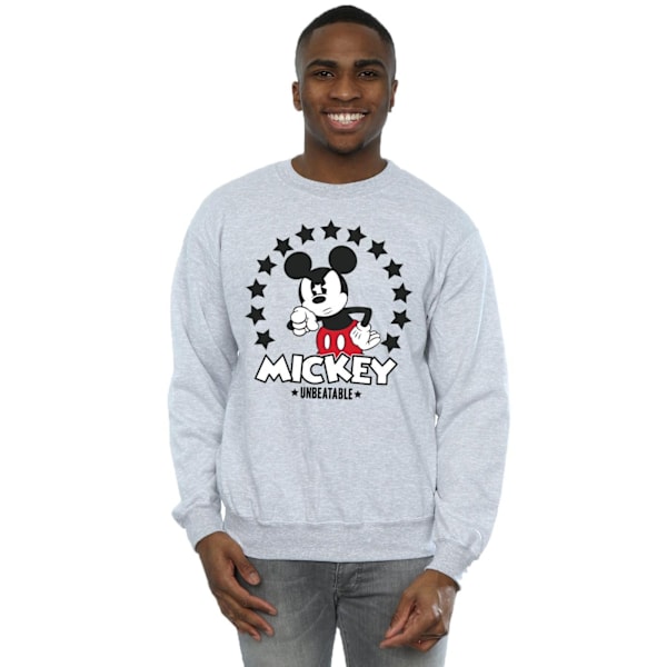 Disney Herr Mickey Mouse Unbeatable Sweatshirt L Sports Grey Sports Grey L