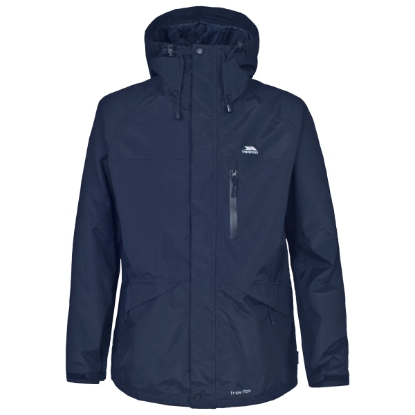 Trespass Mens Corvo Hooded Full Zip Vattentät Jacka/Coat XXS Navy XXS