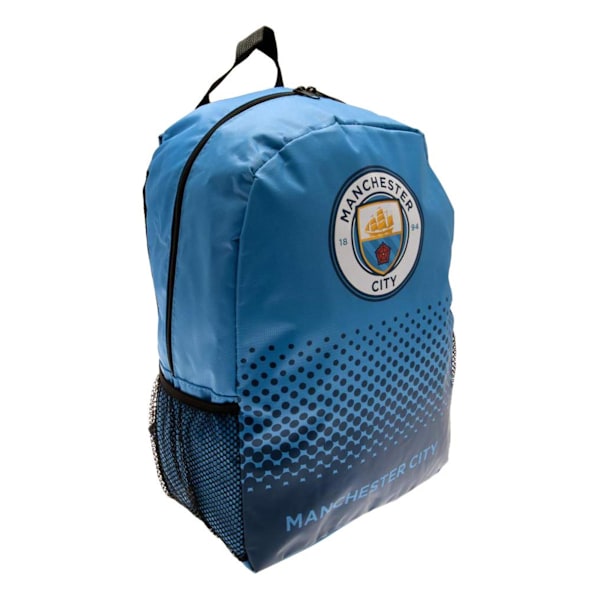 Man City Unisex Fade Design Ryggsäck One Size Svart/Vit Black/White One Size