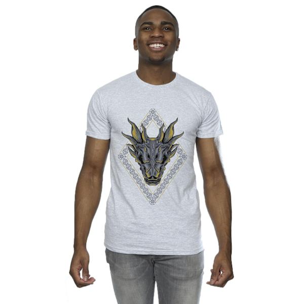 Game Of Thrones: House Of The Dragon Herr T-shirt med drakmönster Sports Grey L