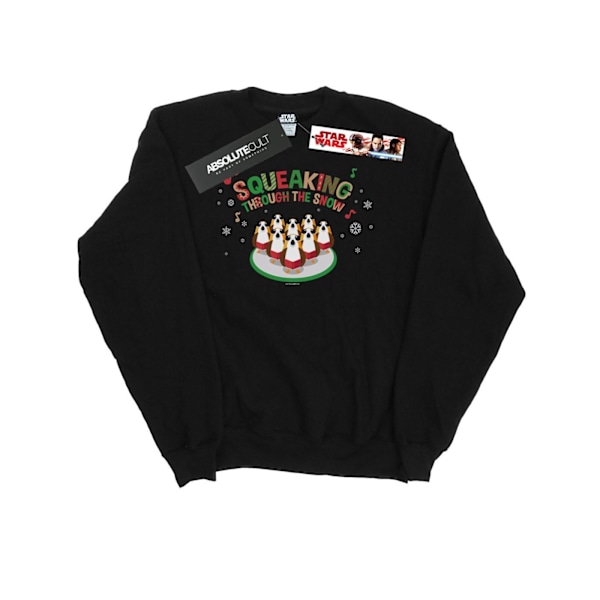 Star Wars Mens The Last Jedi Porgs Squeaking Through The Snow S Black 4XL
