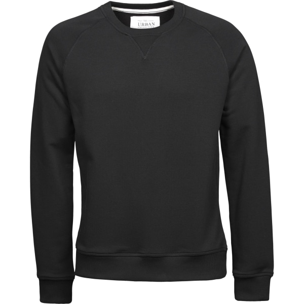 Tee Jays Urban Raglan Sweatshirt för män XL Svart Black XL