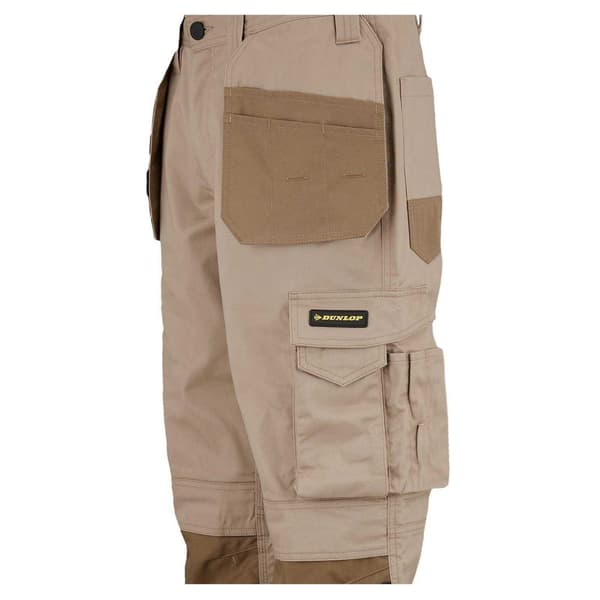Dunlop Arbetsbyxor för män S Beige Beige S