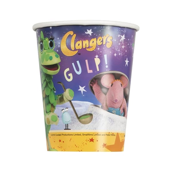 Clangers Gulp! Festkopp av papper (förpackning om 8) One Size Multicolour Multicoloured One Size