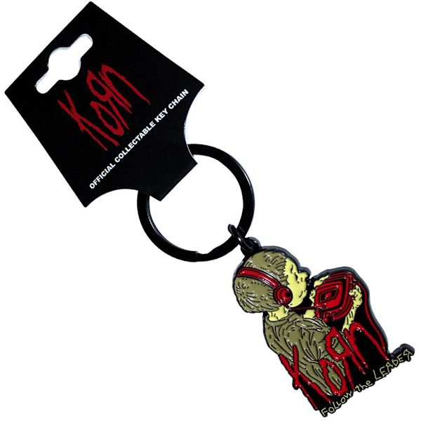 Korn Follow The Leader Nyckelring One Size Gul/Svart Yellow/Black One Size