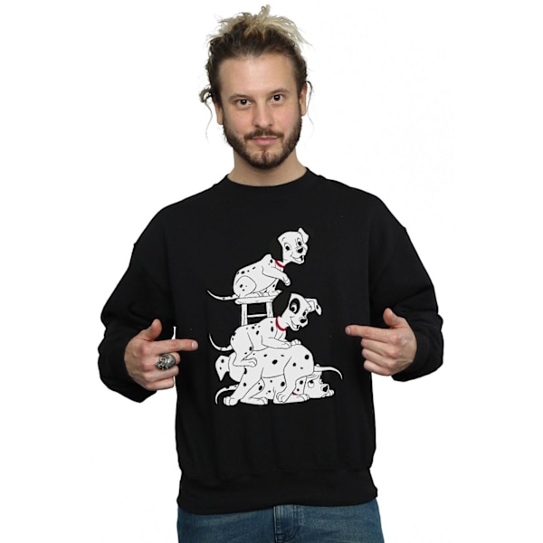 Disney Herr 101 Dalmatiner Stol Sweatshirt M Svart Black M