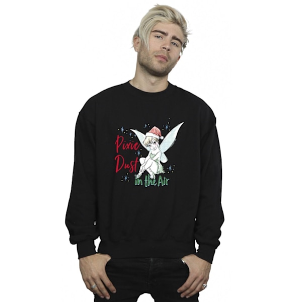 Disney Mens Tinker Bell Pixie Dust Sweatshirt 5XL Svart Black 5XL