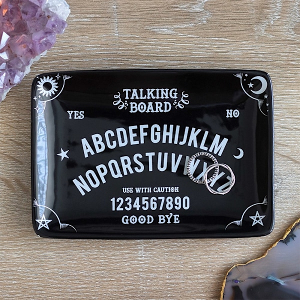 Something Different Ouija Prydnadsfat En Storlek Svart/Vit Black/White One Size