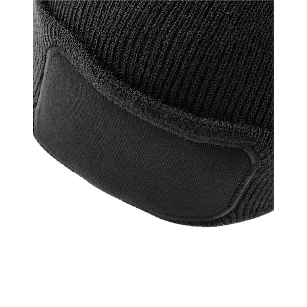 Beechfield Unisex Vuxen Patch Beanie One Size Svart Black One Size