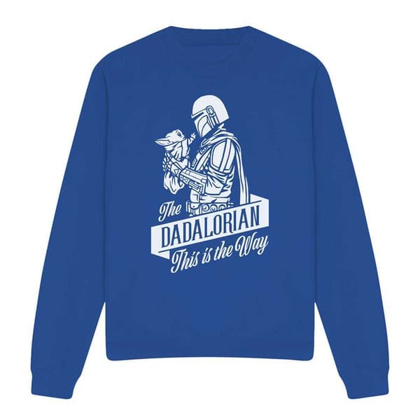 Star Wars Unisex Vuxen Dadalorian Tröja S Kungsblå Royal Blue S