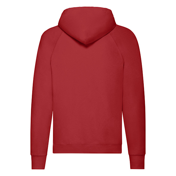 Fruit of the Loom Unisex Lätt Huvtröja för Vuxna Red L