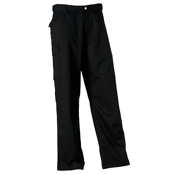 Russell Workwear Herr Polycotton Twill Byxor / Byxor (Regular Black 28W x Regular