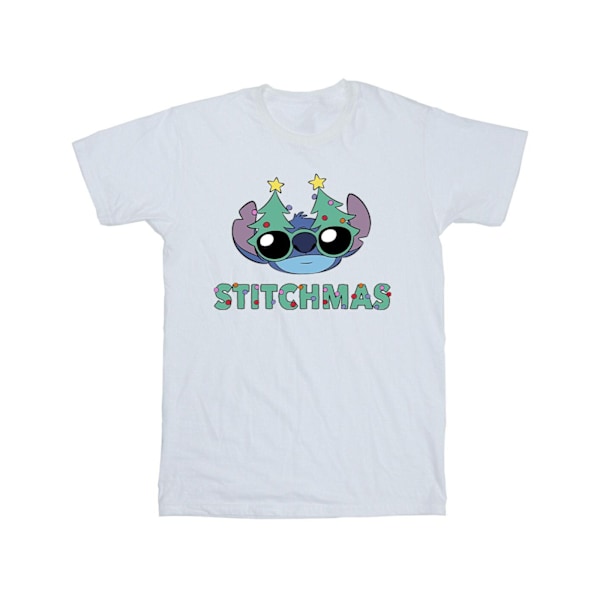 Disney Herr Lilo & Stitch Stitchmas Glasögon T-shirt L Vit White L