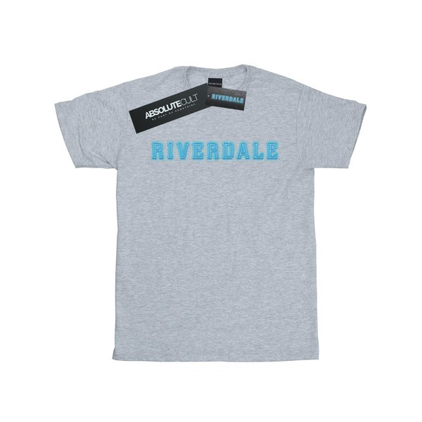 Riverdale, dam/dam, neon logotyp bomull pojkvän T-shirt XXL Sports Grey XXL