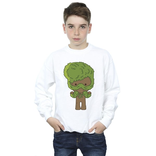 Marvel Boys I Am Groot Chibi Flex Sweatshirt 12-13 år Vit White 12-13 Years