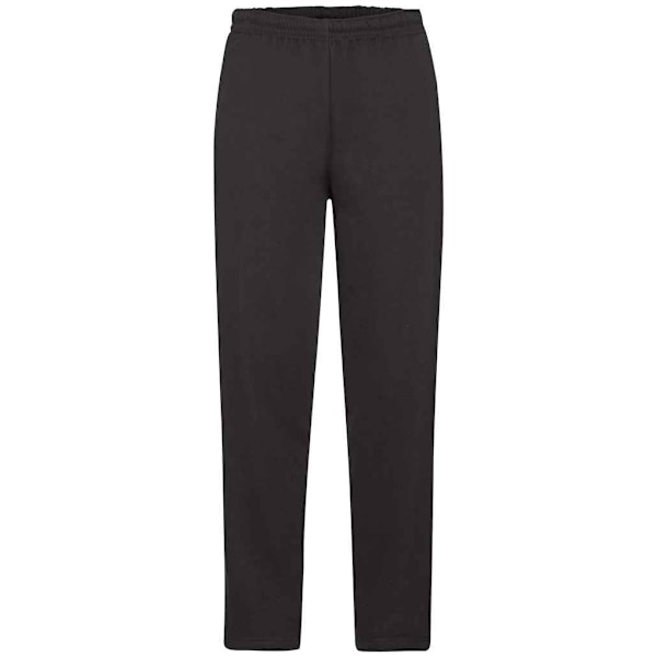Fruit of the Loom Herr Open Hem Joggingbyxor XL Svart Black XL