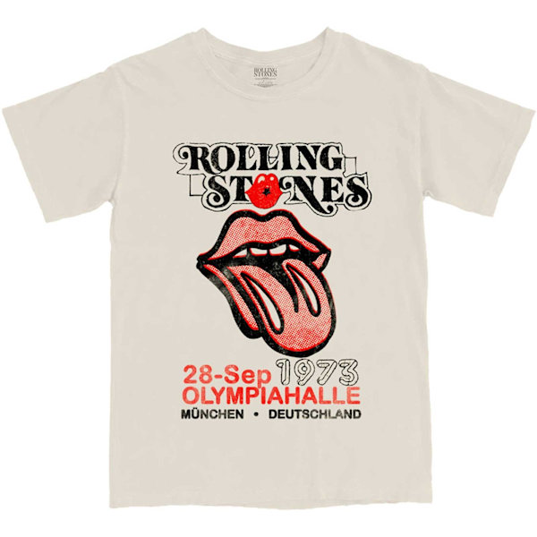 The Rolling Stones Unisex Adult Munich ´73 Bomull T-shirt XXL S Sand XXL