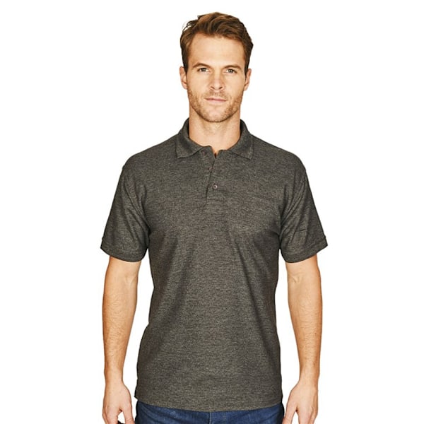 Absolute Apparel Precision Pikétröja för Män 4XL Kolgrå Charcoal 4XL