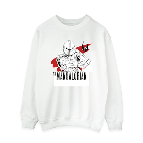 Star Wars Dam/Damer The Mandalorian Mando Shoots Sweatshirt White M