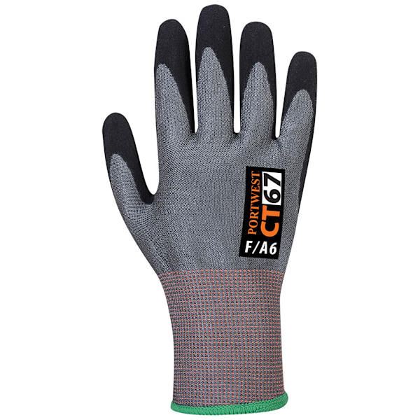 Portwest Unisex Adult CT67 F13 Nitrile Cut Resistant Gloves XXL Grey/Black XXL