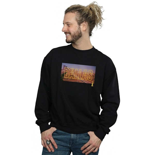 Dallas Mens Opening Credits Sweatshirt 4XL Svart Black 4XL