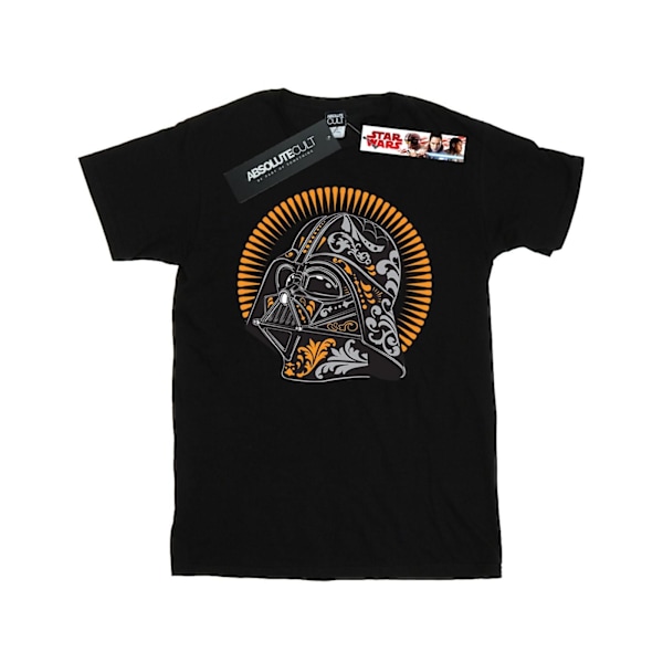 Star Wars Dam/Damer Darth Vader Dia De Los Muertos Bomull B Black L