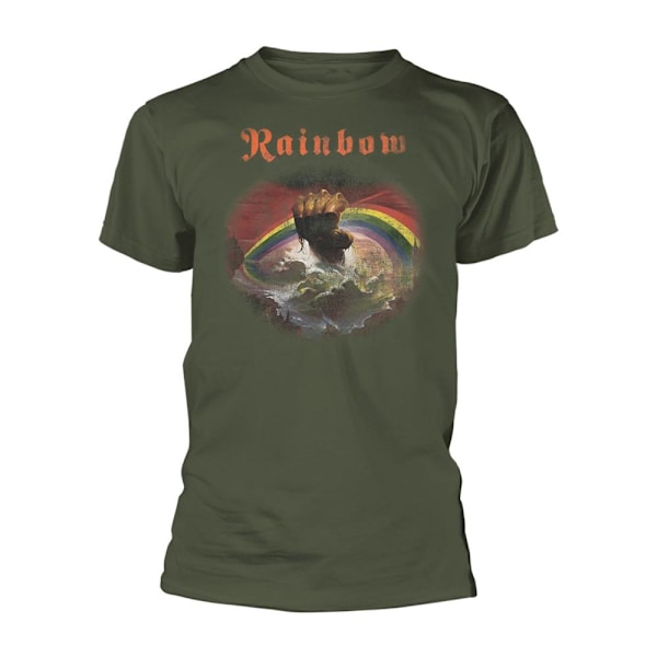 Rainbow Unisex Adult Rising Distressed Regular T-Shirt XXL Grön Green XXL