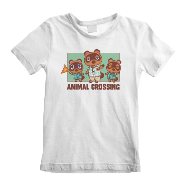 Animal Crossing Childrens/Kids Nook Family T-Shirt 7-8 år Wh White 7-8 Years