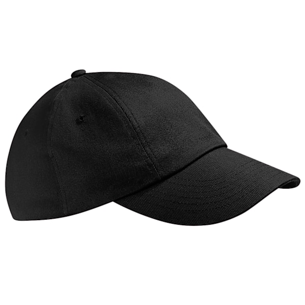 Beechfield Unisex Lågprofilerad Tung Bomullsborrkeps / Huvudbonad Black One Size