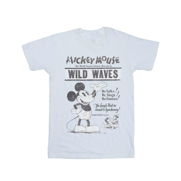 Disney Girls Musse Pigg gör vågor bomull T-shirt 5-6 år White 5-6 Years