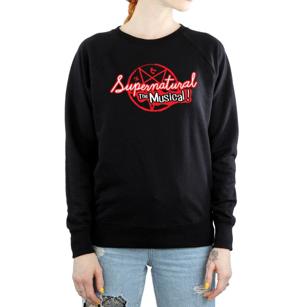 Supernatural Dam/Kvinnor The Musical Sweatshirt L Svart Black L