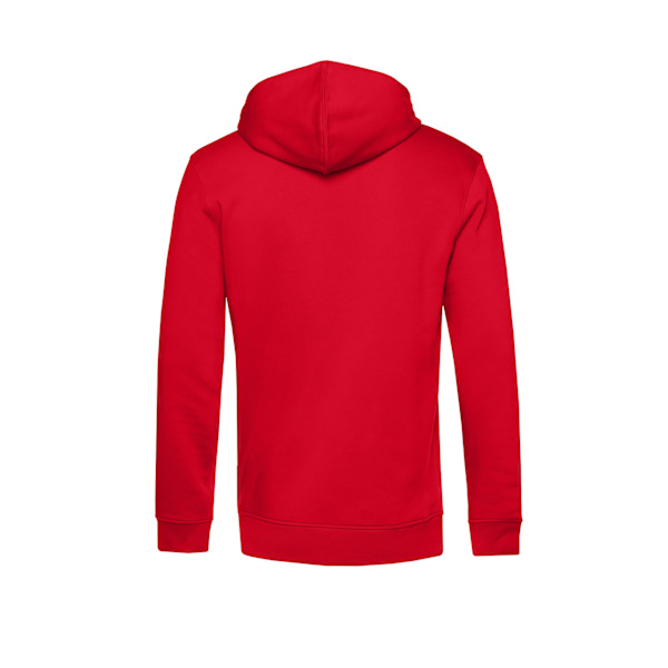 B&C Herr Organic Hooded Sweater M Röd Red M