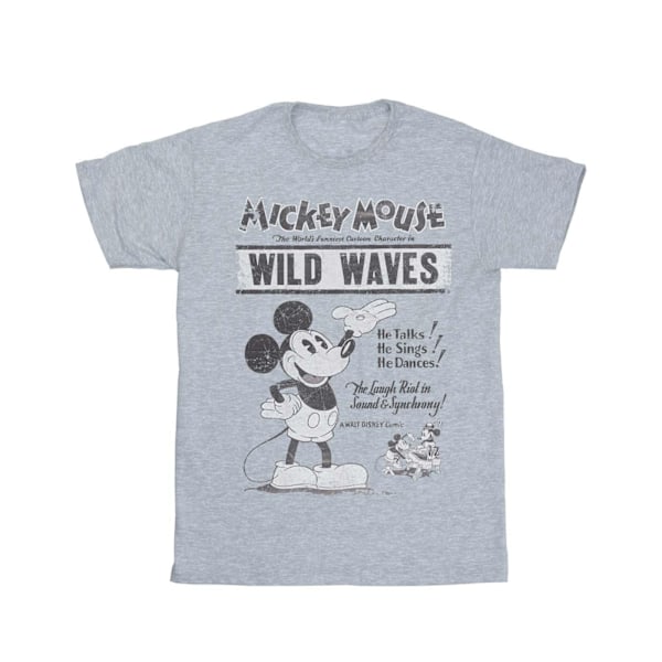 Disney Herr Mickey Mouse Making Waves T-shirt M Sports Grey Sports Grey M