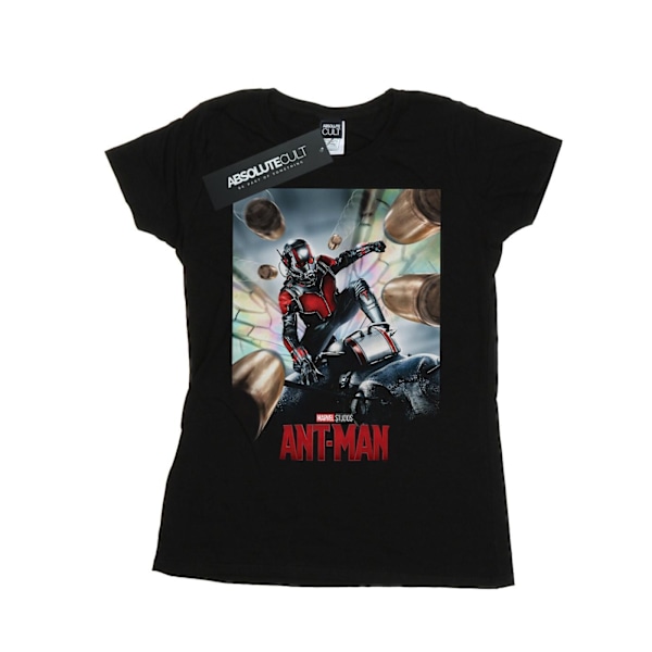 Marvel Studios Dam/Kvinnor Ant-Man Poster Bomull T-shirt S Svart Black S