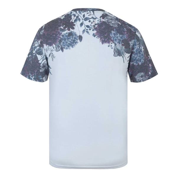 Firetrap Herr Sub Heltäckande Tryckt T-Shirt L Vit/Marinblå White/Navy L