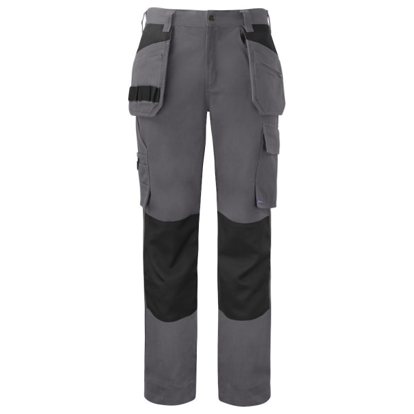 Projob Mens 5530 Kontrastpanel Cargo Byxor 31.5R Grå/Svart Grey/Black 31.5R