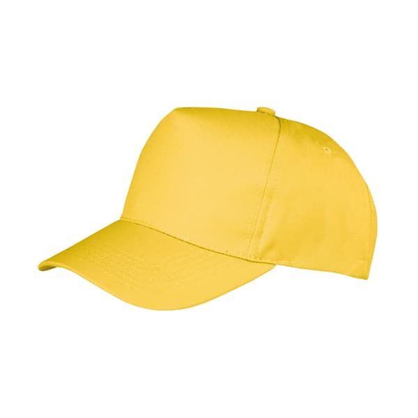 Result Headwear Boston 5 Panel Polycotton Baseball Cap One Size White One Size