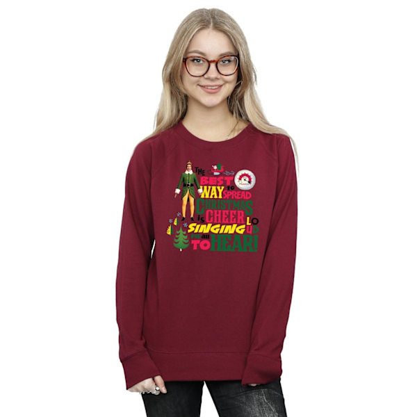 Elf Dam/Damer Julglädje Sweatshirt M Bourgogne Burgundy M