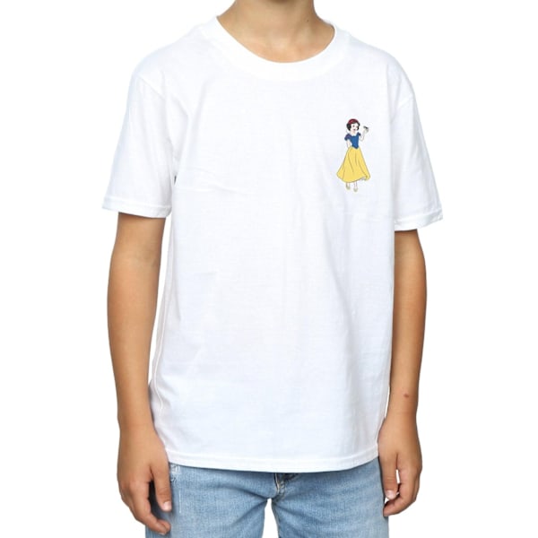 Disney Princess Boys Snow White Chest T-Shirt 5-6 år Vit White 5-6 Years